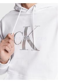 Calvin Klein Jeans Bluza J30J320805 Biały Regular Fit. Kolor: biały. Materiał: bawełna #4