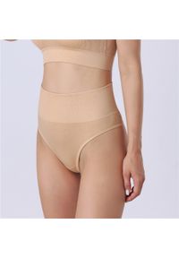 Intica - Stringi modelujące z wysokim stanem elastyczne na co dzień Maiu. Stan: podwyższony. Kolor: biały. Materiał: tkanina, materiał #9