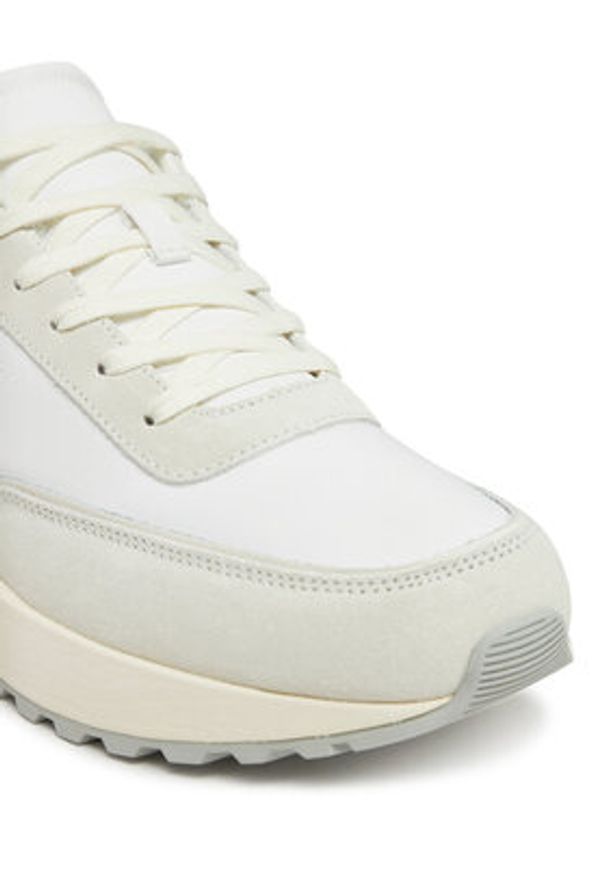 Calvin Klein Sneakersy Low Top Lace Up Repreve Mix HM0HM01714 Biały. Kolor: biały. Materiał: skóra