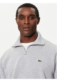 Lacoste Bluza SH1927 Szary Classic Fit. Kolor: szary. Materiał: bawełna #4