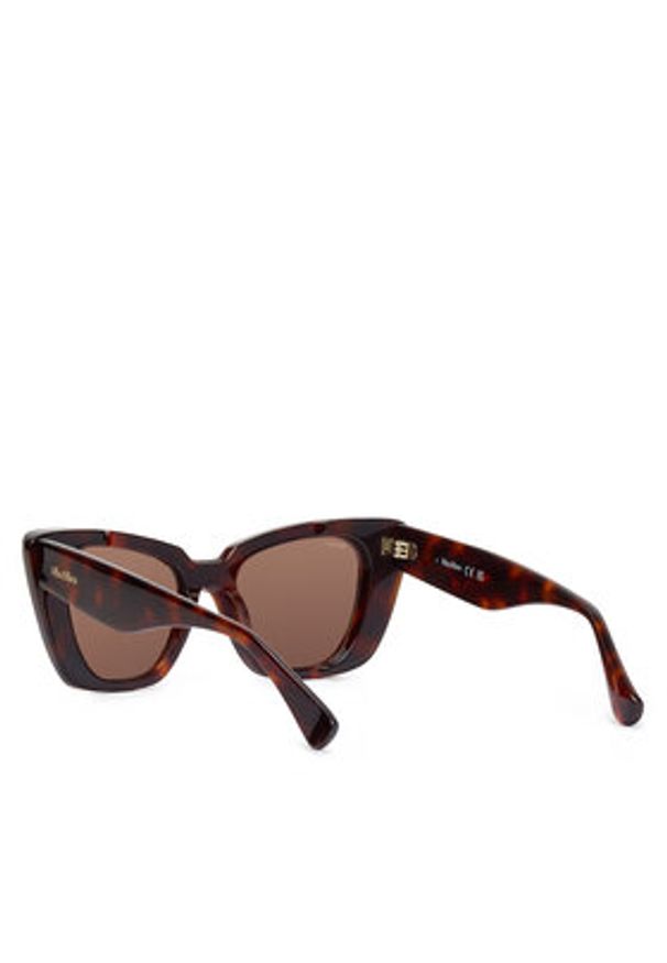 Max Mara Okulary przeciwsłoneczne Glimpse5 MM0099 52E Brązowy. Kolor: brązowy