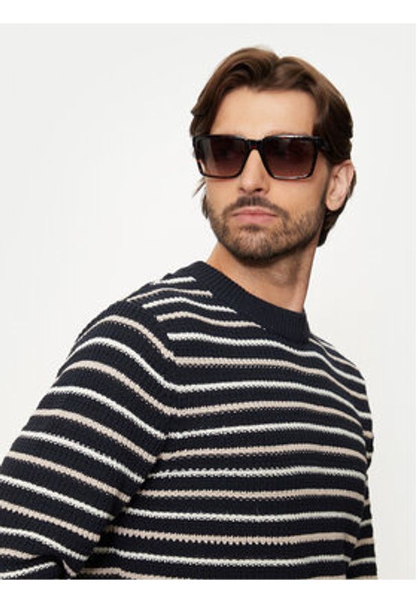 Jack & Jones - Jack&Jones Sweter Bronx 12264080 Granatowy Regular Fit. Kolor: niebieski. Materiał: syntetyk