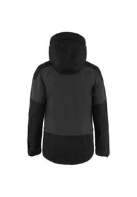 Fjällräven - Kurtka przeciwwiatrowa męska Fjallraven Keb Jacket. Kolor: czarny, szary, wielokolorowy. Materiał: softshell. Sport: turystyka piesza