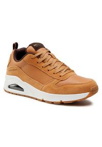 skechers - Skechers Sneakersy Uno-Stacre 52468/WSK Brązowy. Kolor: brązowy. Materiał: skóra #3