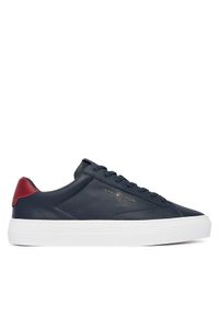 TOMMY HILFIGER - Tommy Hilfiger Sneakersy Premium Dress Cupsole Lth FM0FM05572 Granatowy. Kolor: niebieski. Materiał: skóra #1