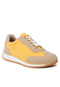 Sneakersy Jenny Fairy TS5255-01 Yellow. Kolor: żółty. Materiał: materiał