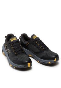 skechers - Skechers Buty do biegania Marble Rock 220112/BKYL Czarny. Kolor: czarny. Materiał: materiał #5