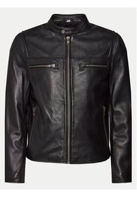 Serge Pariente Kurtka skórzana Justice Czarny Regular Fit. Kolor: czarny. Materiał: skóra #5