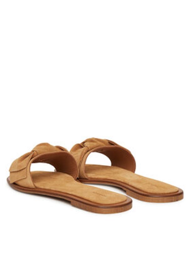 Marella Klapki Casere 2513521077200 Brązowy. Kolor: brązowy. Materiał: zamsz, skóra