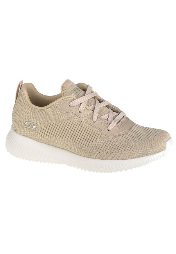 skechers - Buty damskie SKECHERS Bobs Sport Squad Tough Talk. Kolor: beżowy. Model: Skechers Sport
