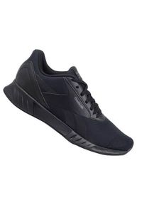 Buty do chodzenia męskie Reebok Lite Plus 20. Zapięcie: sznurówki. Kolor: czarny. Materiał: syntetyk, tkanina, materiał. Szerokość cholewki: normalna. Sport: turystyka piesza