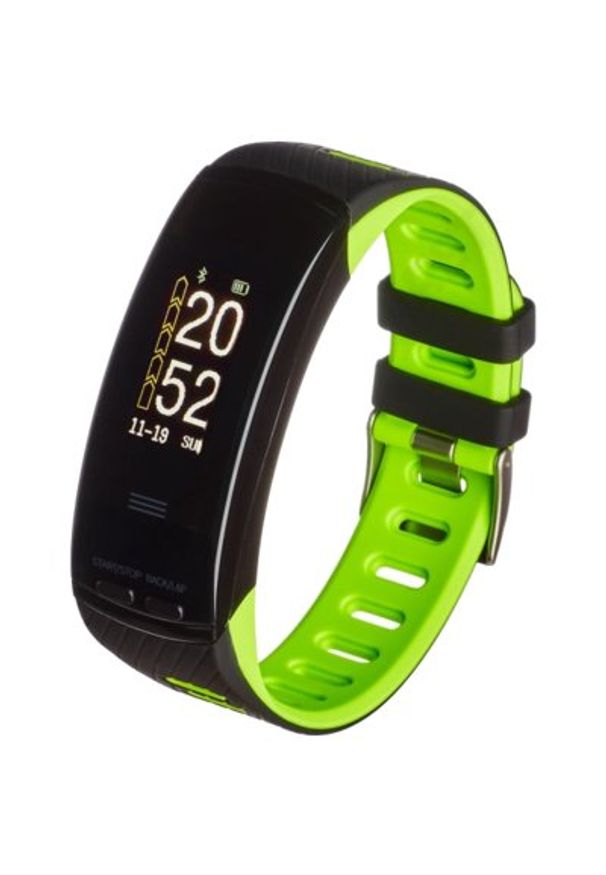 Smartband GARETT Fit 23 GPS Czarno-zielony. Kolor: czarny, wielokolorowy, zielony. Styl: elegancki