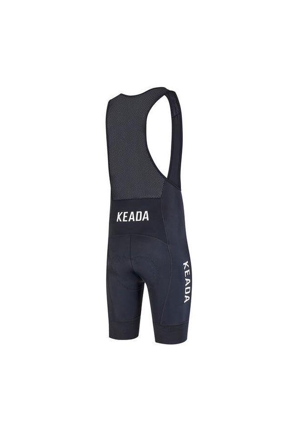 KEADA SPORTS - Męskie spodnie kolarskie z szelkami Essential – Czarne. Kolor: czarny. Długość: długie. Sport: kolarstwo