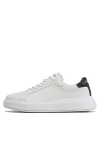 Calvin Klein Sneakersy Low Top Lace Up Lth HM0HM01016 Biały. Kolor: biały. Materiał: skóra #3