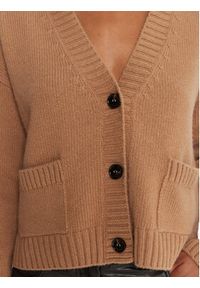 Weekend Max Mara Kardigan Filmato 2525346062 Beżowy Regular Fit. Kolor: beżowy. Materiał: wełna #5