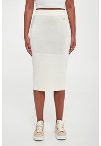 Armani Exchange - Spódnica midi wełniana ARMANI EXCHANGE. Materiał: wełna #2