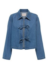 only - ONLY Kurtka jeansowa Thora 15357228 Niebieski Regular Fit. Kolor: niebieski. Materiał: bawełna #6