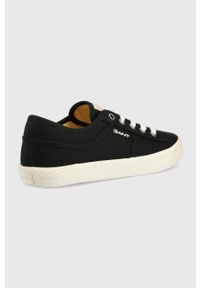 GANT - Gant tenisówki Pinestreet damskie kolor czarny. Nosek buta: okrągły. Zapięcie: sznurówki. Kolor: czarny. Szerokość cholewki: normalna