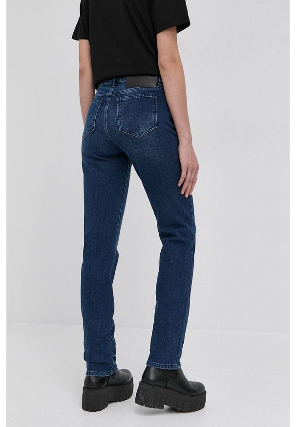 Karl Lagerfeld Jeansy damskie medium waist. Kolor: niebieski