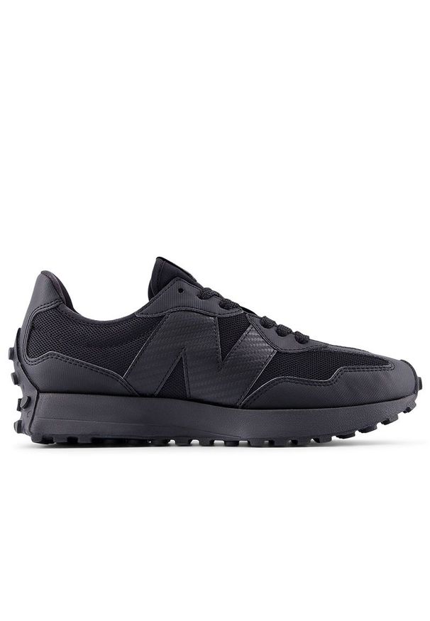 Buty unisex New Balance U327SCA - czarne. Okazja: na co dzień. Zapięcie: sznurówki. Kolor: czarny. Materiał: materiał, syntetyk, guma, skóra. Szerokość cholewki: normalna