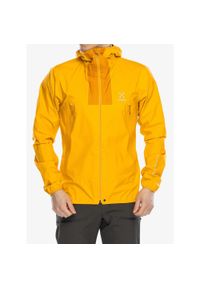Haglöfs - Kurtka przeciwdeszczowa męska Haglofs L.I.M Proof Jacket. Kolor: żółty. Sport: turystyka piesza #1