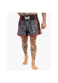 TAPOUT - Szorty do boksu tajskiego Tapout Camino. Kolor: wielokolorowy, czarny, czerwony. Sport: fitness #1
