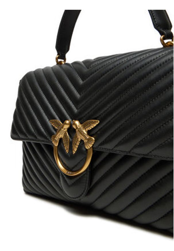 Pinko Torebka Love Lady Puff Big Cl PE 23 PLTT 100042 A0GK Czarny. Kolor: czarny. Materiał: skórzane
