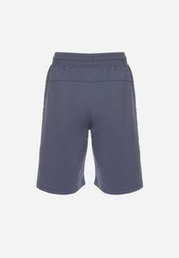 Born2be - Niebieskie Klasyczne Dresowe Szorty z Bawełną Liraneve. Okazja: na co dzień, na spacer. Kolor: niebieski. Materiał: bawełna, dresówka. Styl: klasyczny