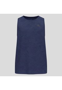 Koszulka bez rękawów męska Odlo ZEROWEIGHT ENGINEERED CHILL-TEC Tank crew neck. Kolor: niebieski. Długość rękawa: bez rękawów. Sport: bieganie