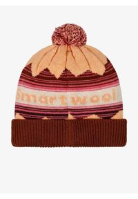 Czapka zimowa Smartwool Knit Winter Pattern POM Beanie - apricot. Kolor: czerwony. Sezon: zima