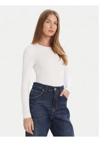 Guess Jeans Body W4BP41 J1314 Biały Slim Fit. Kolor: biały. Materiał: bawełna