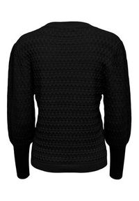 only - ONLY Sweter 15264797 Czarny Regular Fit. Kolor: czarny. Materiał: wiskoza