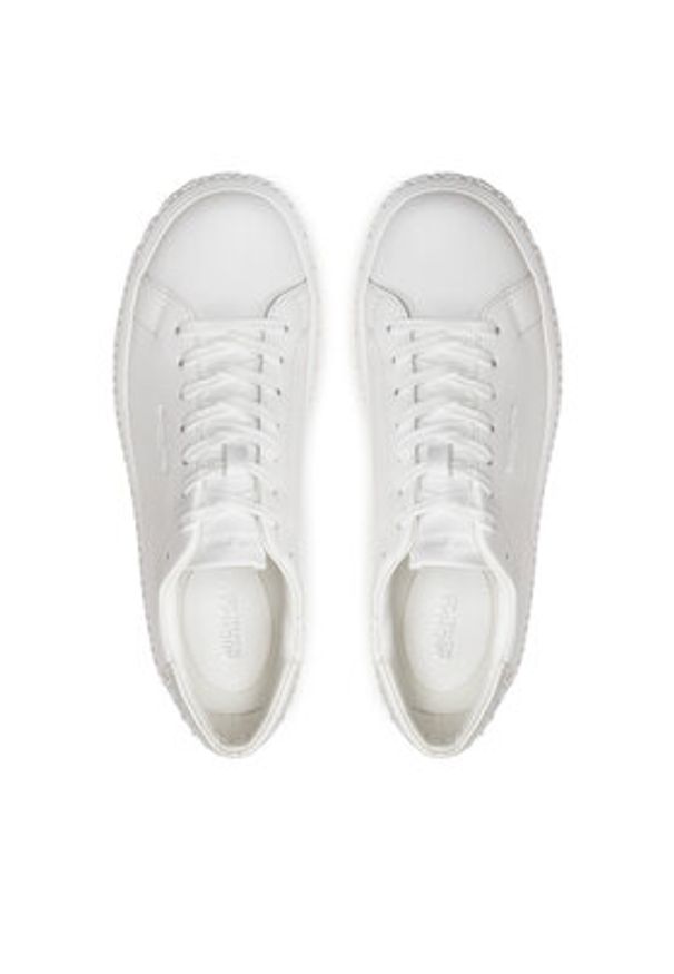 MICHAEL Michael Kors Sneakersy Grove Lace Up 43H3GVFS2L Biały. Kolor: biały. Materiał: skóra