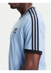 Adidas - adidas T-Shirt adicolor Classics 3-Stripes JY1371 Błękitny Slim Fit. Kolor: niebieski. Materiał: bawełna #5