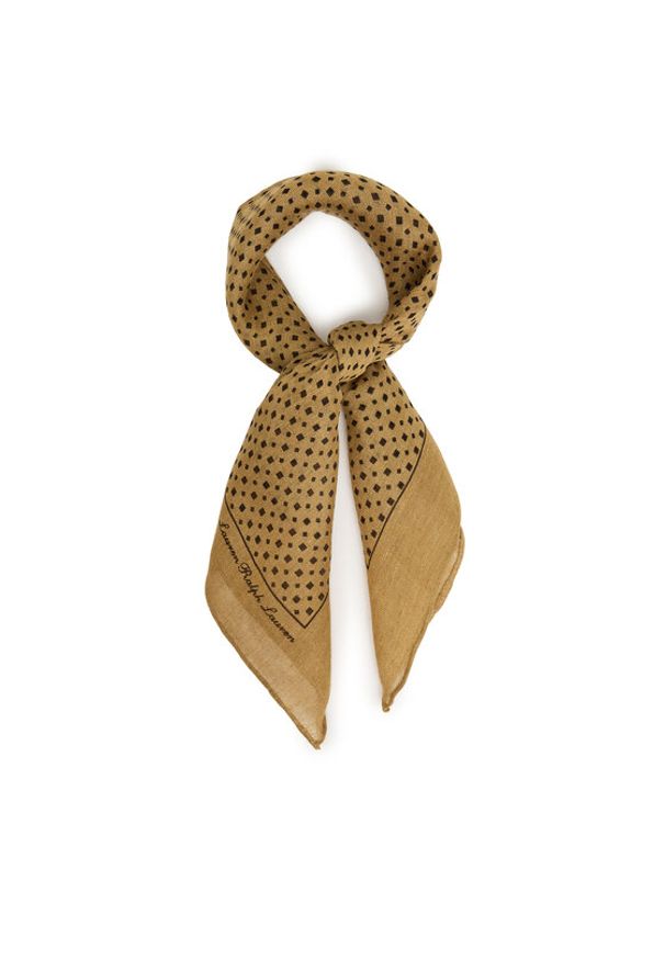 Lauren Ralph Lauren - LAUREN RALPH LAUREN Chusta 454980715002 Beżowy. Kolor: beżowy. Materiał: len, materiał