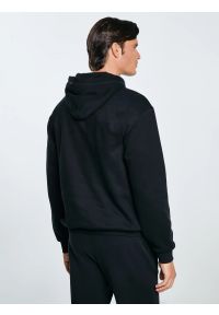 Big-Star - Bluza męska z kapturem czarna Ajrojer 906. Okazja: na co dzień. Typ kołnierza: kaptur. Kolor: czarny. Materiał: jeans, materiał, dzianina. Wzór: haft. Styl: casual #6