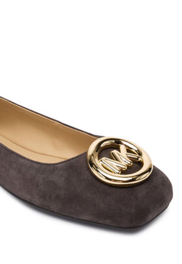MICHAEL Michael Kors Baleriny Milan 40F5MLFP1S Brązowy. Kolor: brązowy. Materiał: skóra