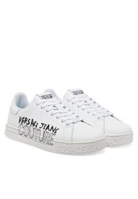 Versace Jeans Couture Sneakersy 78YA3SKC Biały. Kolor: biały. Materiał: skóra #4