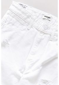 Wrangler - WRANGLER RETRO STRAIGHT WHITE DESTROYED W238DM13H. Styl: retro #5