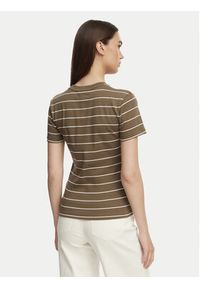 TOMMY HILFIGER - Tommy Hilfiger T-Shirt New Cody WW0WW40587 Brązowy Slim Fit. Kolor: brązowy. Materiał: bawełna #2