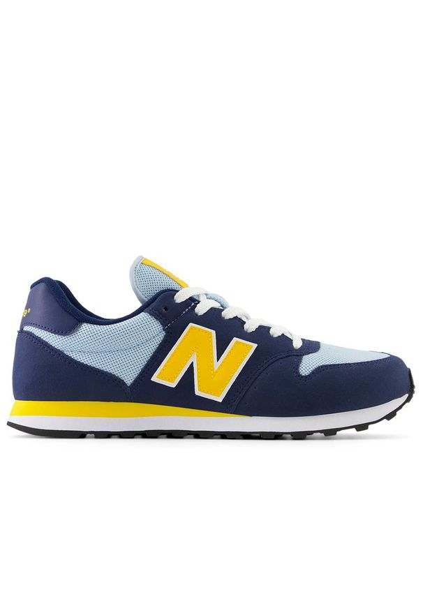 Buty New Balance GM500VA2 - granatowe. Kolor: niebieski. Materiał: syntetyk, materiał. Szerokość cholewki: normalna