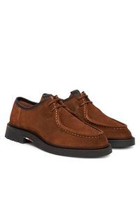 TOMMY HILFIGER - Tommy Hilfiger Półbuty Comfort Lwt Moc Toe FM0FM05589 Brązowy. Kolor: brązowy. Materiał: zamsz, skóra #5