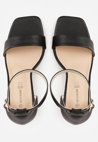 Born2be - Czarne Sandały na Szpilce z Paskiem Wokół Kostki Trisven. Okazja: na co dzień. Zapięcie: pasek. Kolor: czarny. Obcas: na szpilce. Styl: elegancki, klasyczny, casual #8