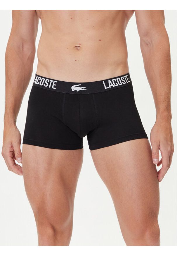 Lacoste Komplet 3 par bokserek 5H2393 Czarny. Kolor: czarny. Materiał: bawełna