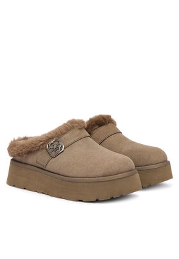 Guess Śniegowce FLFDOC ESU06 Brązowy. Kolor: brązowy. Materiał: materiał