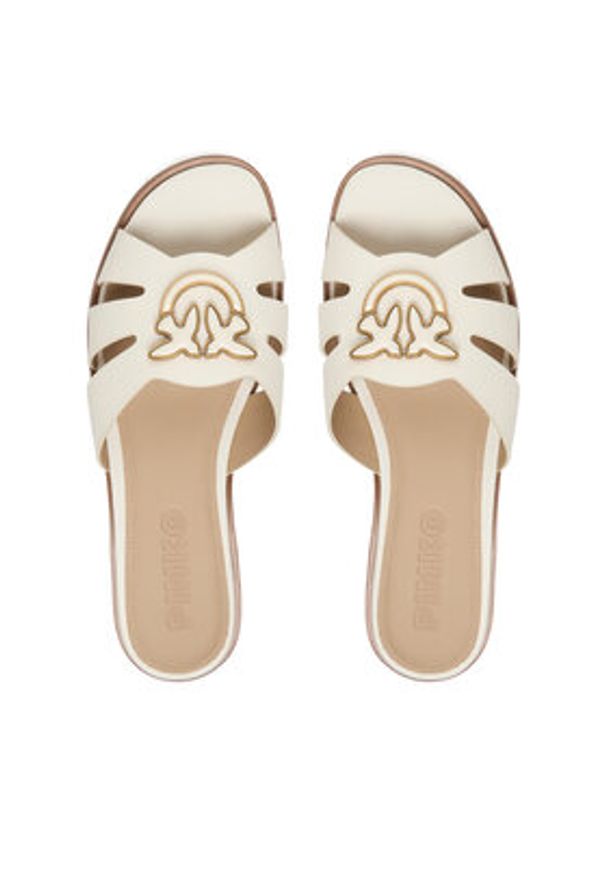 Pinko - PINKO Klapki Milly 04 SD0463 P001 Biały. Kolor: biały. Materiał: skóra