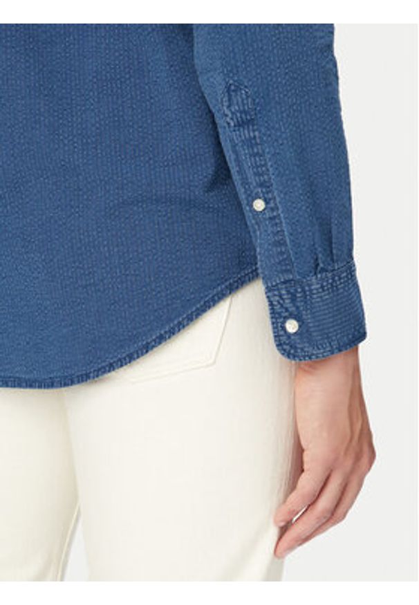 TOMMY HILFIGER - Tommy Hilfiger Koszula MW0MW42417 Niebieski Regular Fit. Kolor: niebieski. Materiał: bawełna