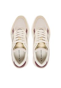 Armani Exchange Sneakersy XW001618 AF17444 MZ288 Beżowy. Kolor: beżowy. Materiał: skóra #4