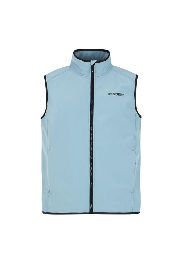 Wodoodporna kurtka bez rękawów Protest Bryana. Kolor: niebieski. Długość rękawa: bez rękawów. Sezon: zima. Sport: narciarstwo