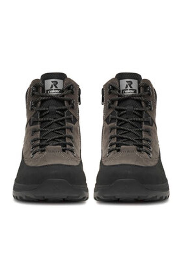 Rieker Trzewiki CEO-U0174-42 Szary. Kolor: szary. Materiał: nubuk, skóra